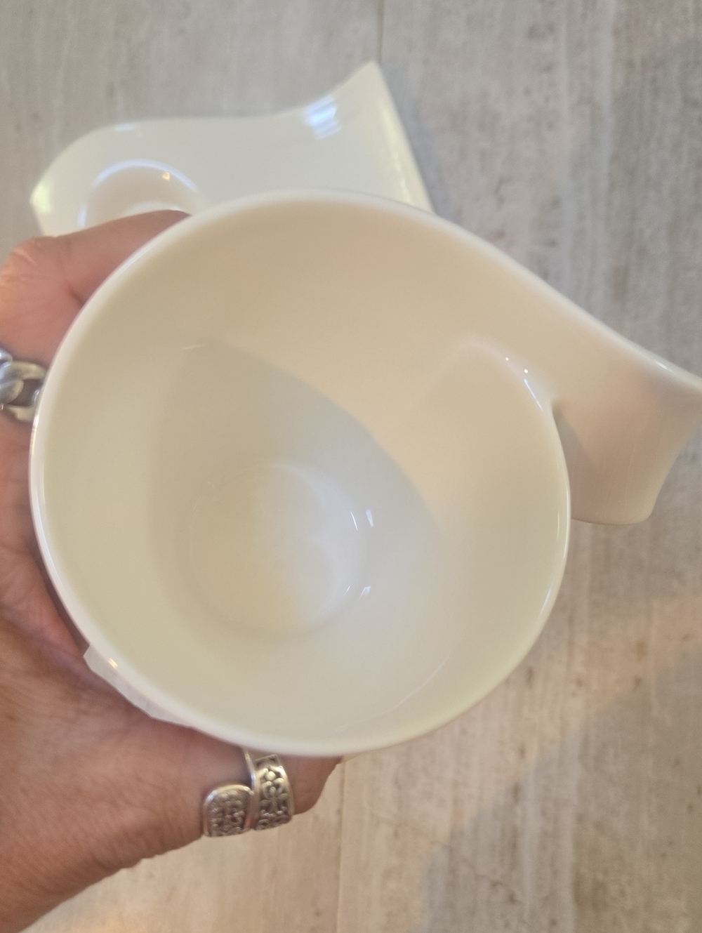 Villeroy & Boch Premium Porcelain New Wave Mug Plate Set - Picture 3 of 8